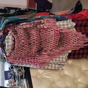 Multicolor poncho